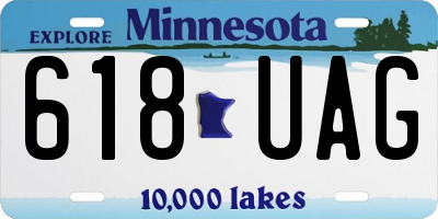 MN license plate 618UAG