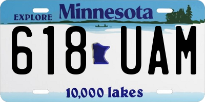 MN license plate 618UAM