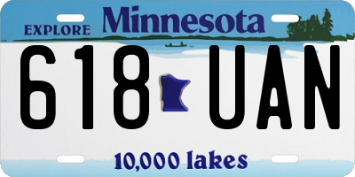 MN license plate 618UAN