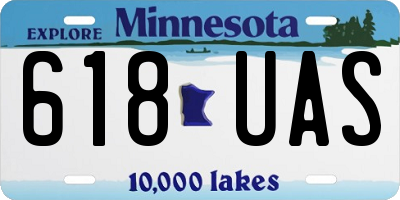 MN license plate 618UAS