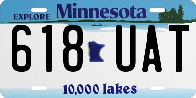 MN license plate 618UAT