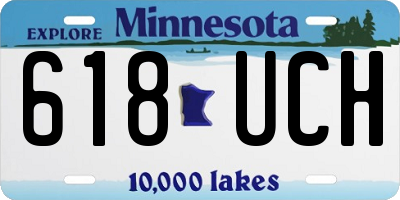 MN license plate 618UCH