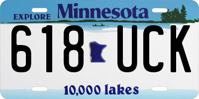 MN license plate 618UCK