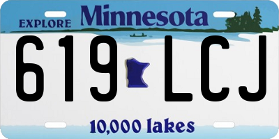 MN license plate 619LCJ