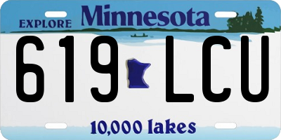 MN license plate 619LCU