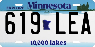 MN license plate 619LEA
