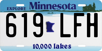 MN license plate 619LFH