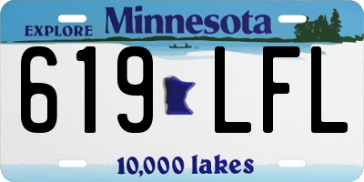 MN license plate 619LFL