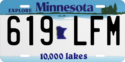 MN license plate 619LFM