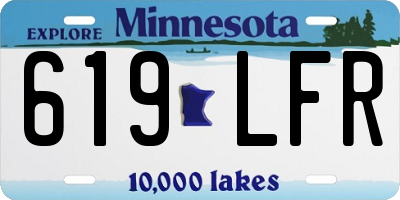 MN license plate 619LFR