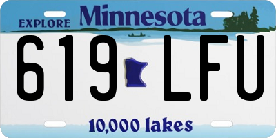 MN license plate 619LFU