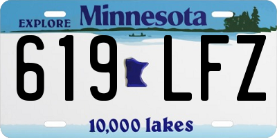 MN license plate 619LFZ