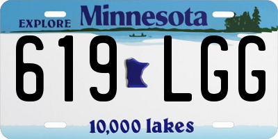 MN license plate 619LGG