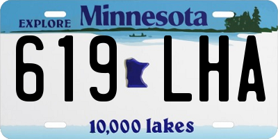 MN license plate 619LHA
