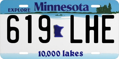 MN license plate 619LHE