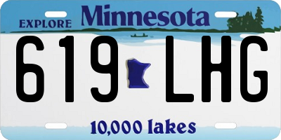 MN license plate 619LHG