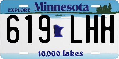 MN license plate 619LHH