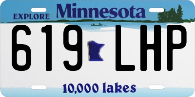 MN license plate 619LHP