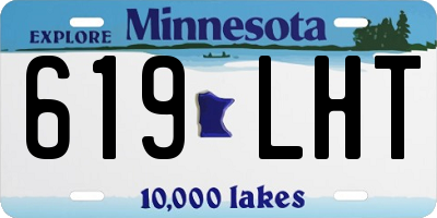 MN license plate 619LHT