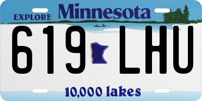 MN license plate 619LHU