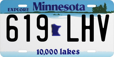 MN license plate 619LHV