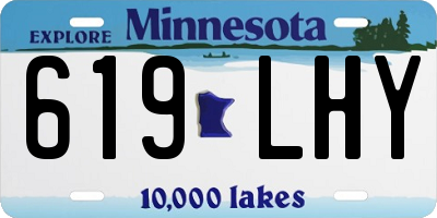 MN license plate 619LHY
