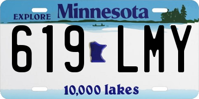 MN license plate 619LMY