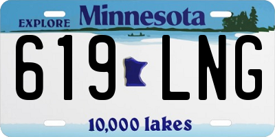 MN license plate 619LNG