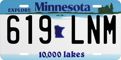 MN license plate 619LNM