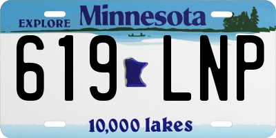 MN license plate 619LNP