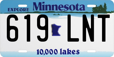 MN license plate 619LNT