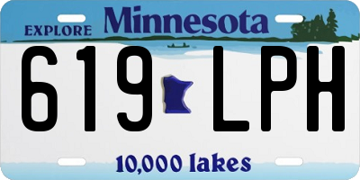 MN license plate 619LPH