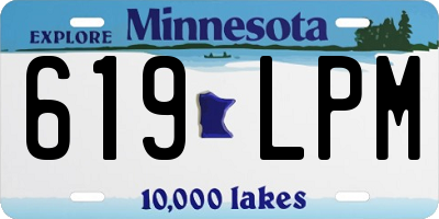 MN license plate 619LPM