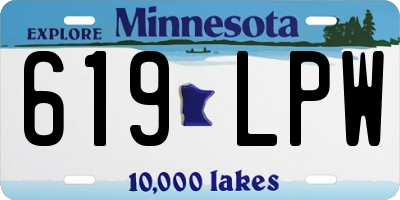 MN license plate 619LPW
