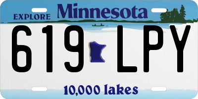 MN license plate 619LPY
