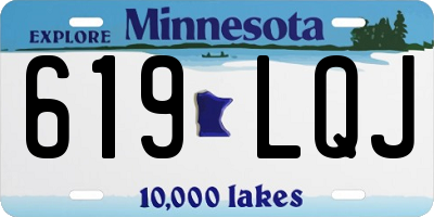 MN license plate 619LQJ