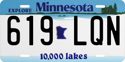 MN license plate 619LQN