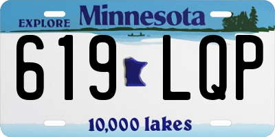 MN license plate 619LQP