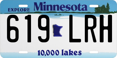 MN license plate 619LRH