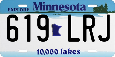 MN license plate 619LRJ