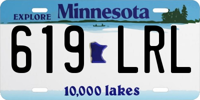 MN license plate 619LRL