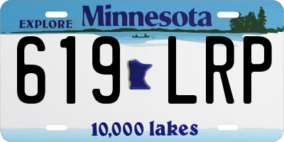 MN license plate 619LRP
