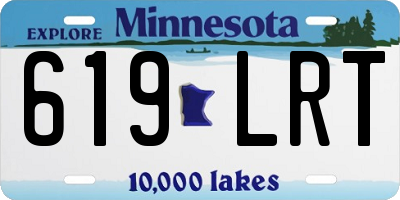 MN license plate 619LRT