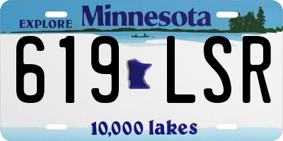 MN license plate 619LSR