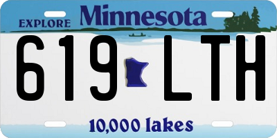 MN license plate 619LTH