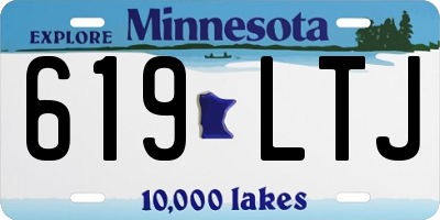 MN license plate 619LTJ