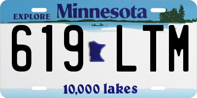 MN license plate 619LTM
