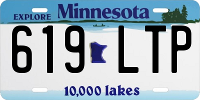 MN license plate 619LTP