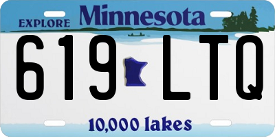 MN license plate 619LTQ