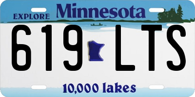 MN license plate 619LTS